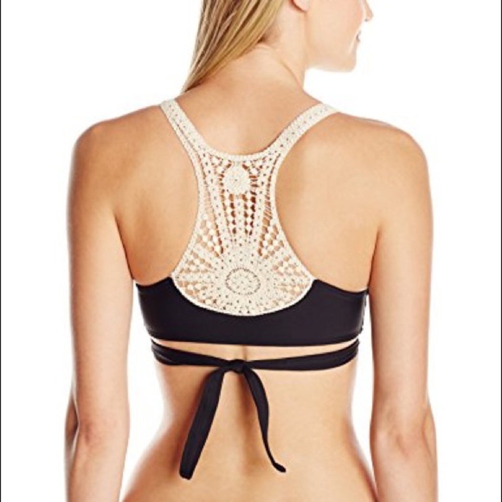 L Space bikini top with crotchet back